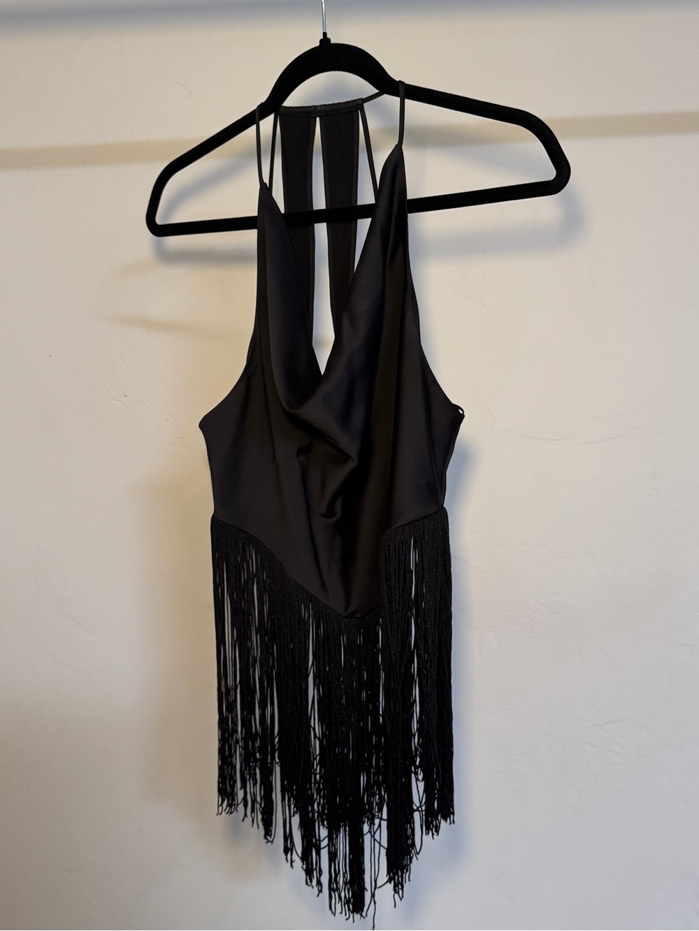 Black Fringe Top- Women